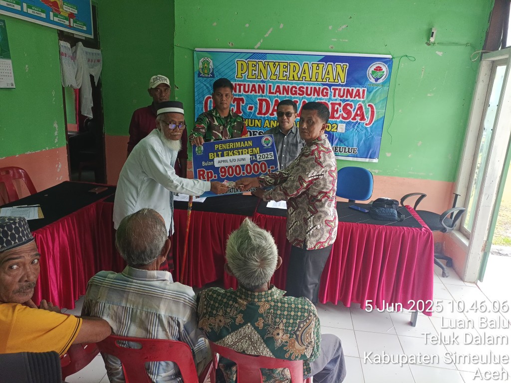 Acara Penyerahan Dana BLT TA. 2025